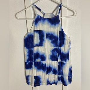 Cute Sporty Tie-Dye Surfer Tank Top Size Small